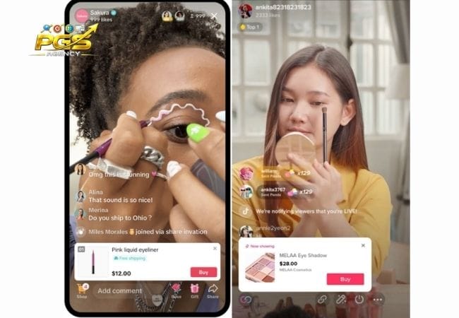Các hình thức TikTok Shop Ads phổ biến  LIVE Shopping Ads