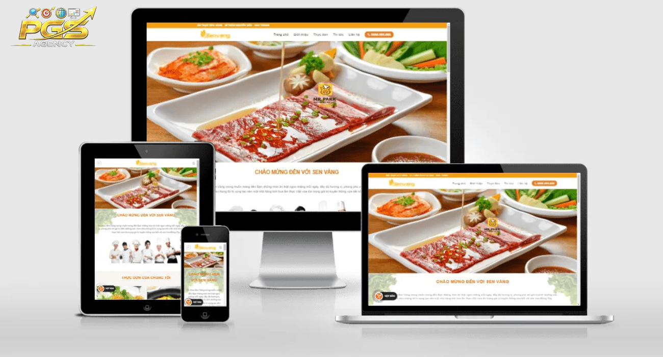 Thiết kế web nhà hàng chuyên nghiệp