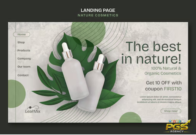 Phần quan trọng của Landing Page mỹ phẩm Phần quan trọng của Landing Page mỹ phẩm