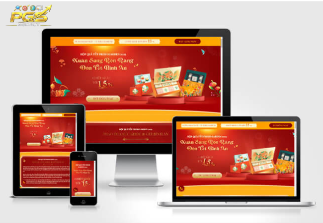Landing Page Tết đặc sắc thu hút Landing Page Tết đặc sắc thu hút